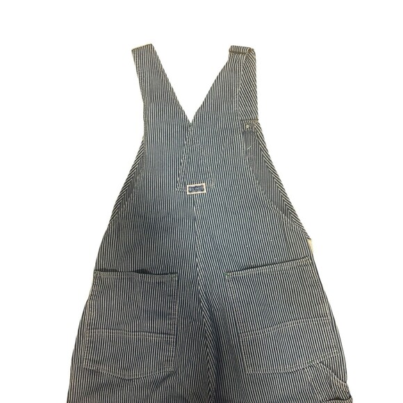 Vintage 50s Big Smith Overalls Extra Large Union Sanforized Hickory Striped Bibs - Picture 7 of 7